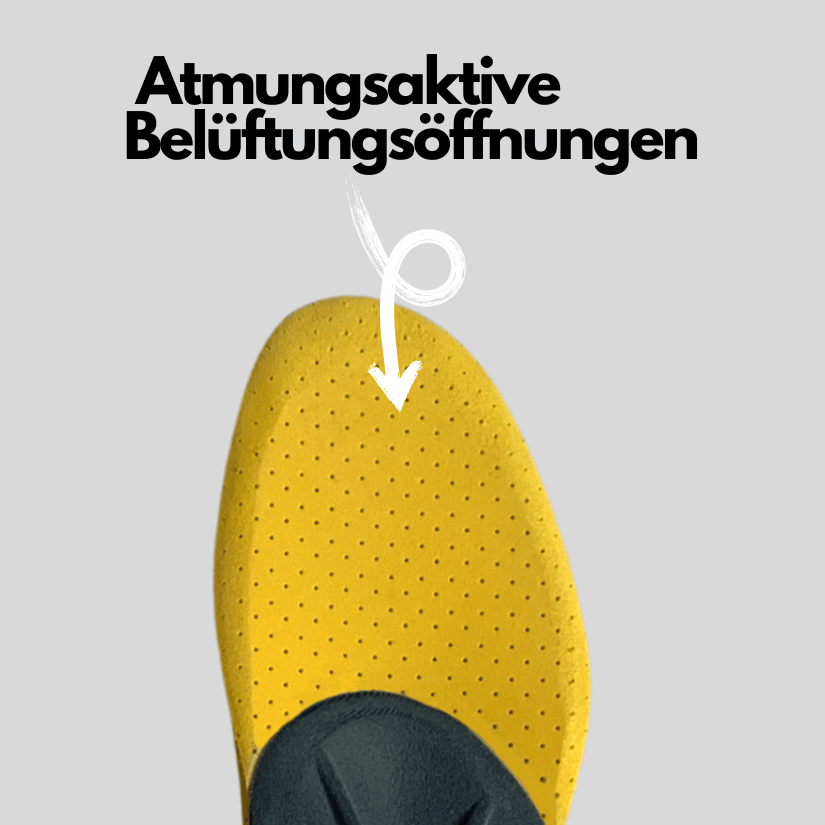 Atmungsaktive Sporteinlage mit Belüftungsöffnungen